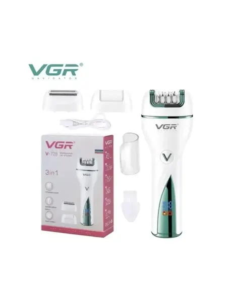 VGR Женский эпилятор для тела 3 в 1 V-728