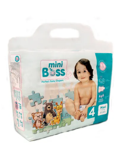 Подгузники Mini Boss, от 3-20 кг, размеры от 1 до 6. 5- размер 48 штук