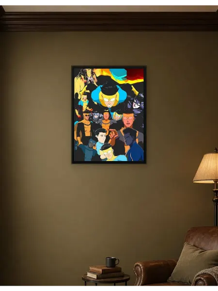 Postersbase Плакат Коллаж персонажей Неуязвимый 1 30x40