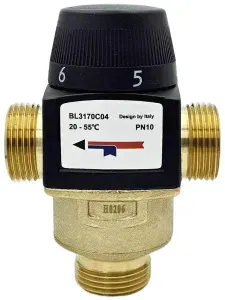 Термостатический смесительный клапан 1" ( 20-55 С) kv/s 4.5, BL3170C04
