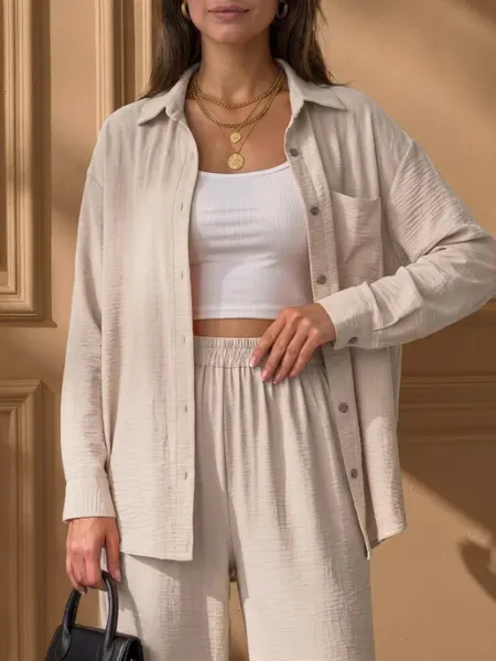 Crest NÖIR Летний костюм брюки и рубашка