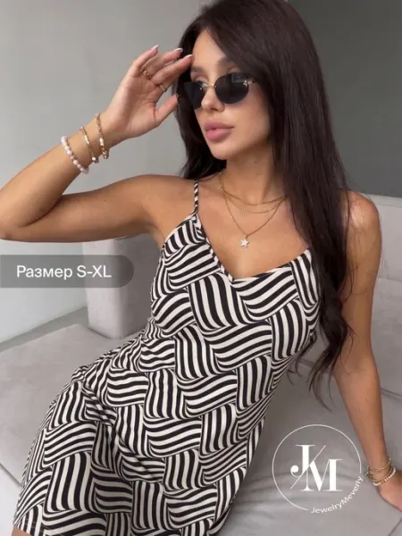 JewelryMeverly Платье летнее пляжное короткое