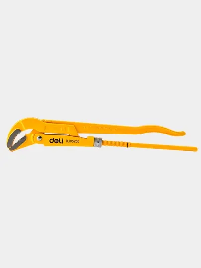 Ключ газовый Deli EDL105255, 45 градусов, размер 1.5"