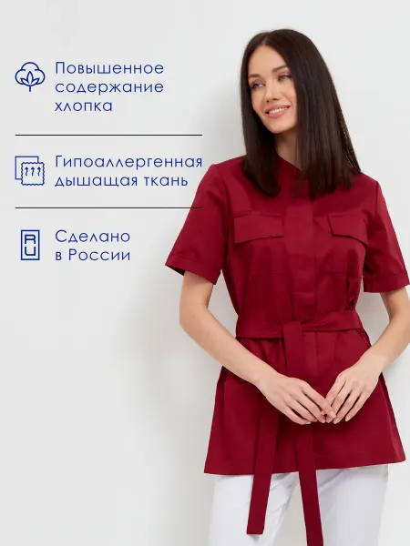 OK UNIFORM Рубашка медицинская Блузка медик
