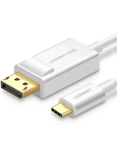 Ugreen Видеокабель USB Type-C/DisplayPort, 1.5 м, белый