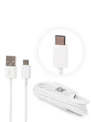 Samsung USB-A/USB-С 1,5 м Кабель для мобильных устройств, белый, EP-DW700CWEGWW