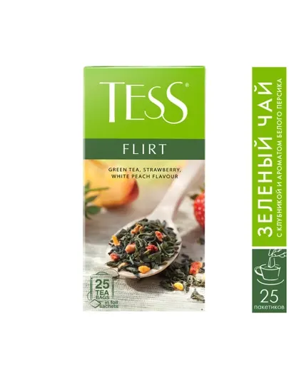 Чай зеленый Tess Flirt green, 1.5 г, 25 шт