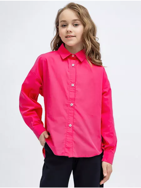 Favorite world Школьная рубашка классическая oversize