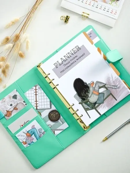 ILOVEPLANNER Ежедневник недатированный женский планер А5 на кольцах