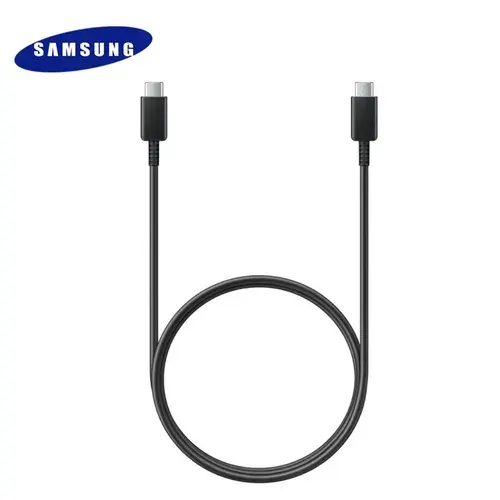Кабель для быстрой зарядки телефона Samsung USB Type-C to USB Type-C, 5A, 1 м, белый ep-dn975