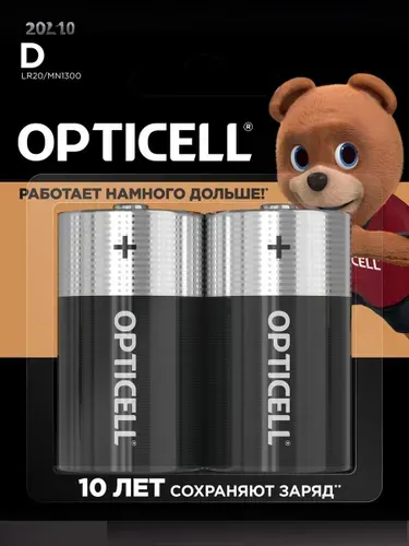 Opticell MN1500 D 2 шт Батарейки щелочные, 1,5V