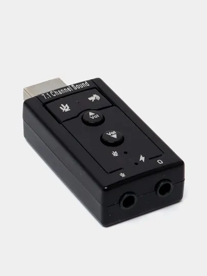 Внешняя звуковая карта USB 7.1 для микрофона и наушников, ПК, ноутбук, PS4, Android