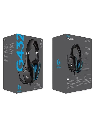 Игровые наушники проводная игровая гарнитура Logitech G432, 7.1
