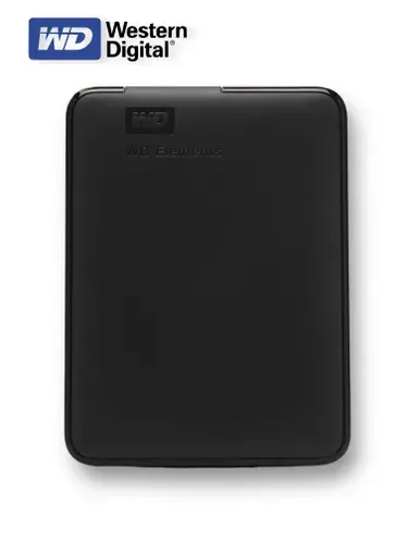 Western Digital 1 ТБ Внешний жесткий диск Elements (72062), Пластик, черный