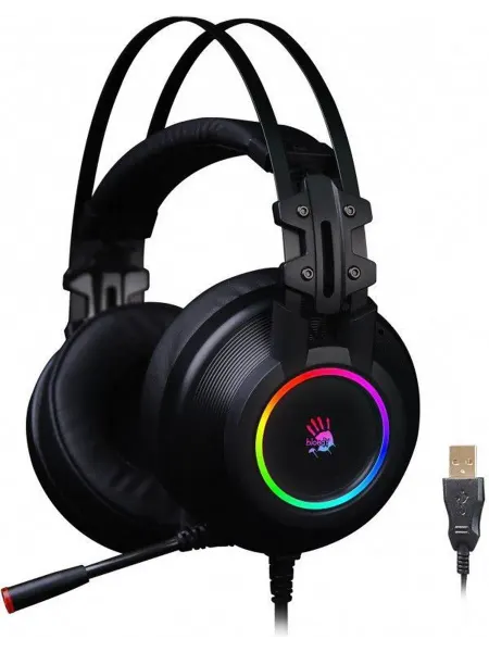A4TECH Наушники Bloody G528C черный 1.8м мониторы USB оголовье