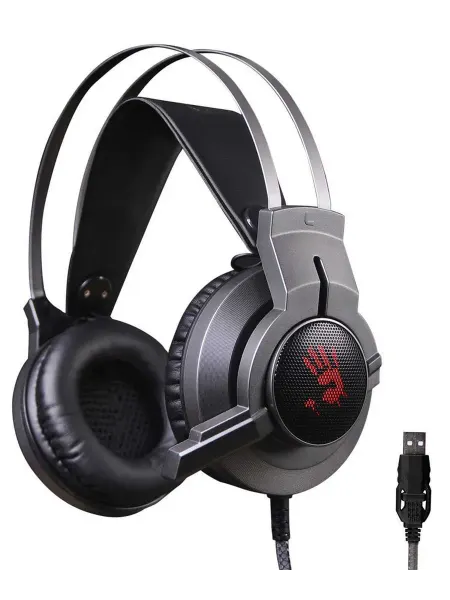 Наушники Bloody G437 черный 1.8м мониторные оголовье (G437)