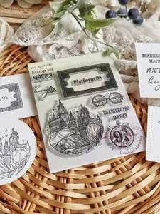 Набор штампов для скрапбукинга АгиАрт "Школа магии 1" от AgiArt / Штампы для творчества декоративный