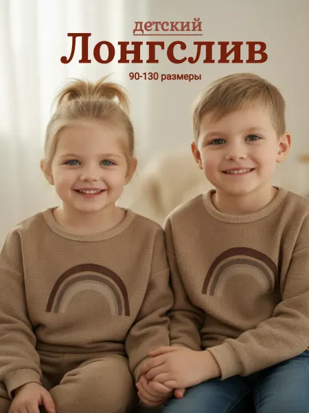Sekerok kids Лонгслив детский базовый