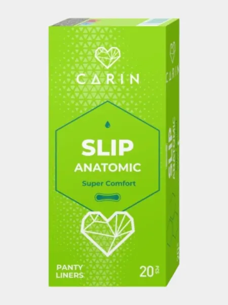 Женские прокладки Carin Slip Anatomic, 1 капля, 20 шт