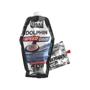 U-POL BAGDOLSG/1 Dolphin Speed Glaze Шпатлевка автомобильная самовыравнивающаяся быстросохнущая (автошпатлевка юпол дельфин), пакет 440 мл. с отвердителем