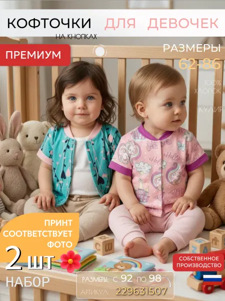 Детки ООО Летняя рубашка на кнопках для девочки