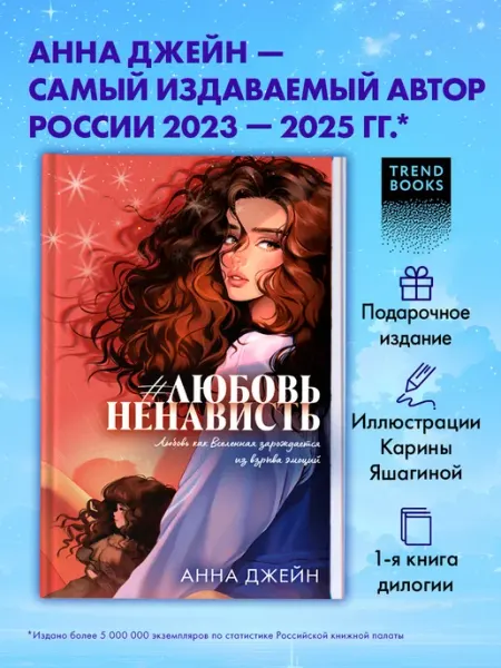Издательство CLEVER Анна Джейн. Любовь Ненависть. Часть 1. Книги романы