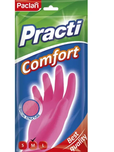 Перчатки резиновые PACLAN Practi Comfort размер S, 1 пара