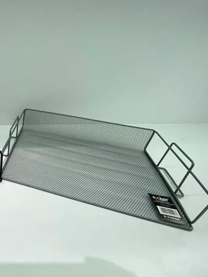 Лоток горизонтальный 1 ярусный черный металл Exact E-YH006BK