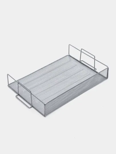 Лоток горизонтальный 1 ярусный серый металл Exact E-YH006GR