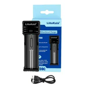Зарядное устройство для аккумуляторов LiitoKala Lii-100C, для Li-ion, Ni-MH, Ni-Cd, 1 слот