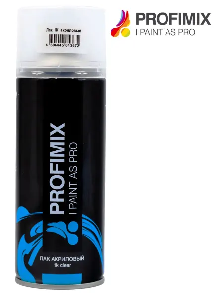 MOBIHEL Лак 1К акриловый автомобильный PROFIMIX аэрозоль