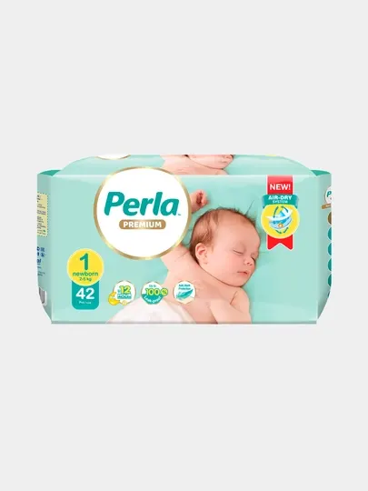 Подгузники для детей Perla Twin Newborn, 1, 42 шт
