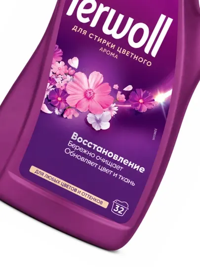 PERWOLL Гель для стирки Восстановление для цветного 1,8л