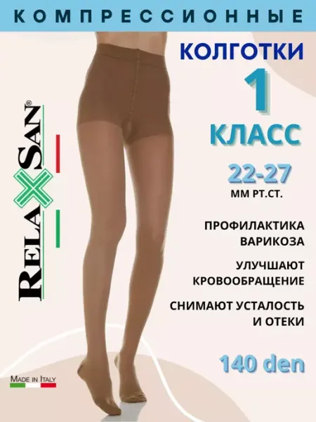 RELAXSAN Колготки женские компрессионные 1 класс от варикоза