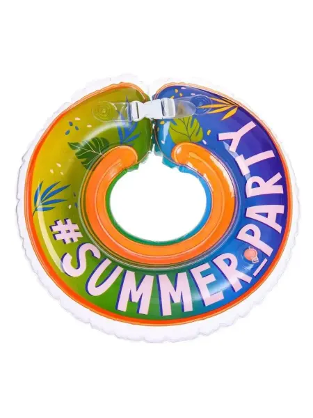 Крошка Я Круг детский на шею, для купания, Summer Party, погремушки