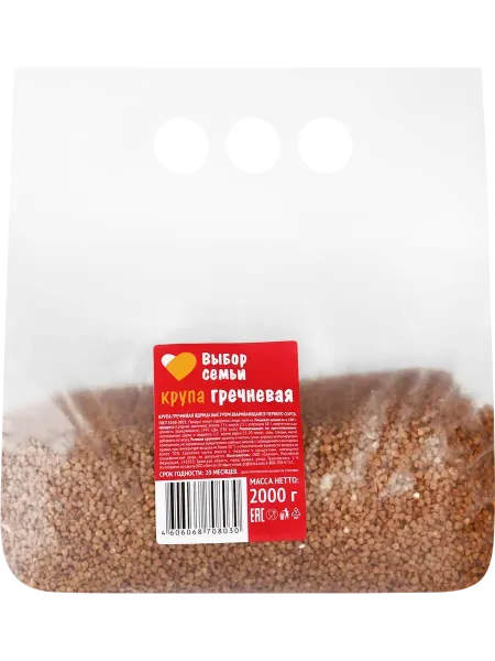 Крупа гречневая ВЫБОР СЕМЬИ 1-й сорт, 2000г
