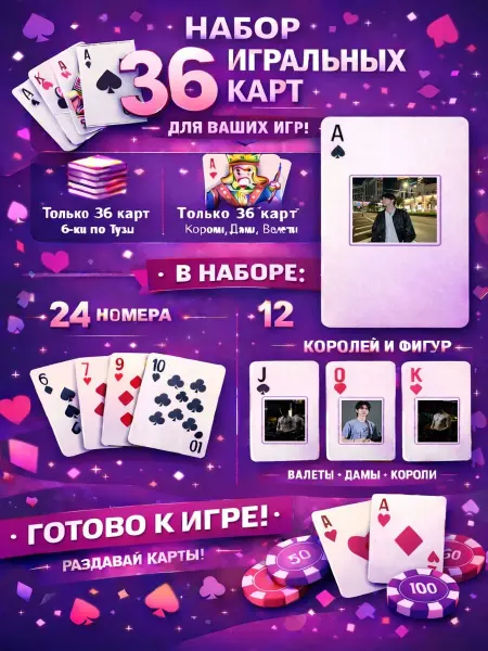 1-й Стикер Постеры колода карт 36 шт aou_aou_thanaboon