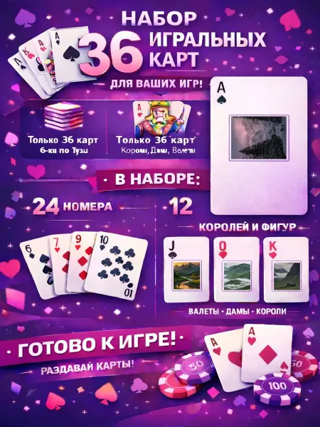 1-й Стикер Постеры колода карт 36 шт background_Горы_Пейзаж