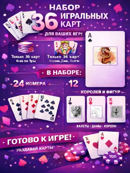 1-й Стикер Постеры колода карт 36 шт dragon