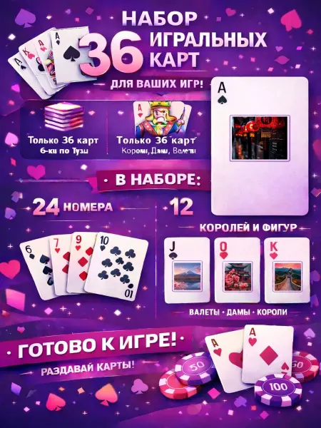 1-й Стикер Постеры колода карт 36 шт full_hd_Китай