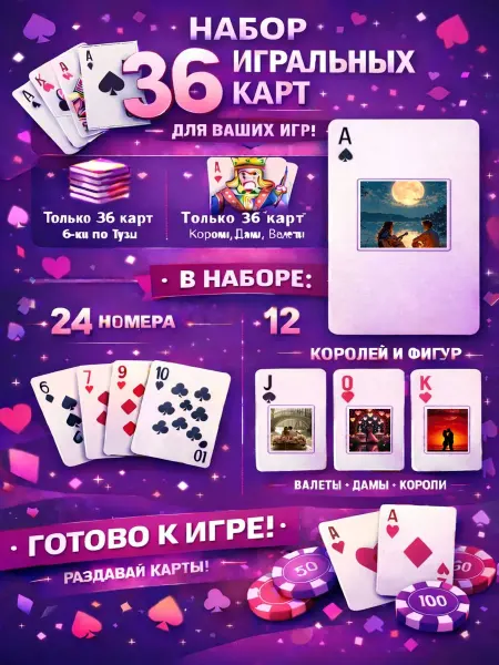 1-й Стикер Постеры колода карт 36 шт full_hd_Романтика