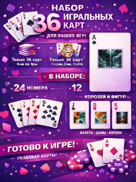 1-й Стикер Постеры колода карт 36 шт full_hd_стихии
