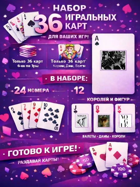 1-й Стикер Постеры колода карт 36 шт full_hd_vogue