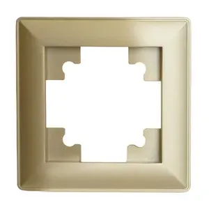 Рамка STEKKER, PFR00-7001-08 1-местная, пластик, серия Катрин, золото 10 штук