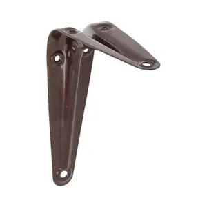 Кронштейн для полок AMIG, PALOMILLA 1-125*100 мм, коричневый, комплект 2 шт