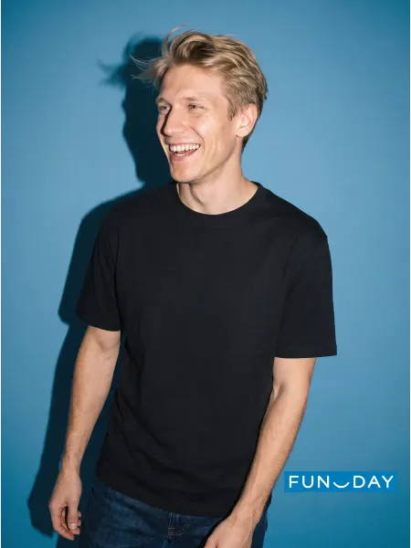 FUNDAY Базовая футболка из 100% хлопка оверсайз