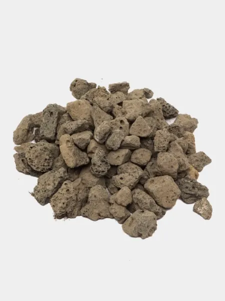 Черная лавовая крошка, грунт для аквариума 1 кг, 1-2 см / 2-4 см
