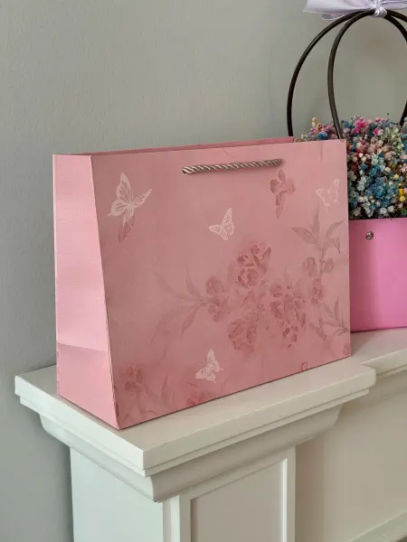 PinkyCat Упаковка Пакет подарочный Бабочки (25х20х10см)