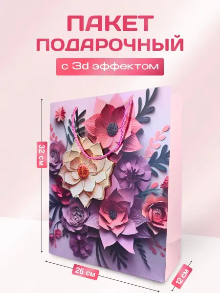 ХаусМарт 313 подарочный пакет мужчине размер L