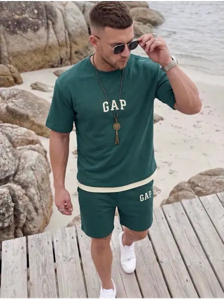 A&Q collection Костюм спортивный с шортами и футболкой оверсайз